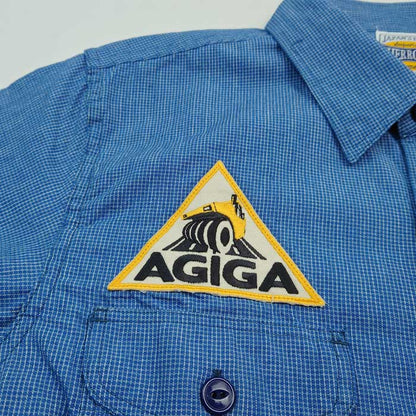 40%OFF フェローズ 22W-760WS-P AGIGA ワッペン ワークシャツ チェック メンズ