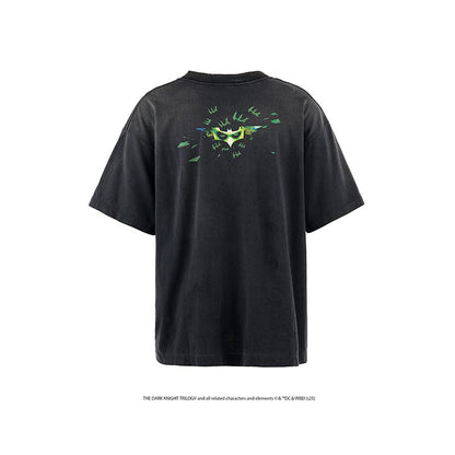 セントマイケル SM-HR8-0000-C53 BTM_SS TEE / JOKER / BLACK メンズ 半袖 プリント Tシャツ バックプリント The Dark Knight コラボ