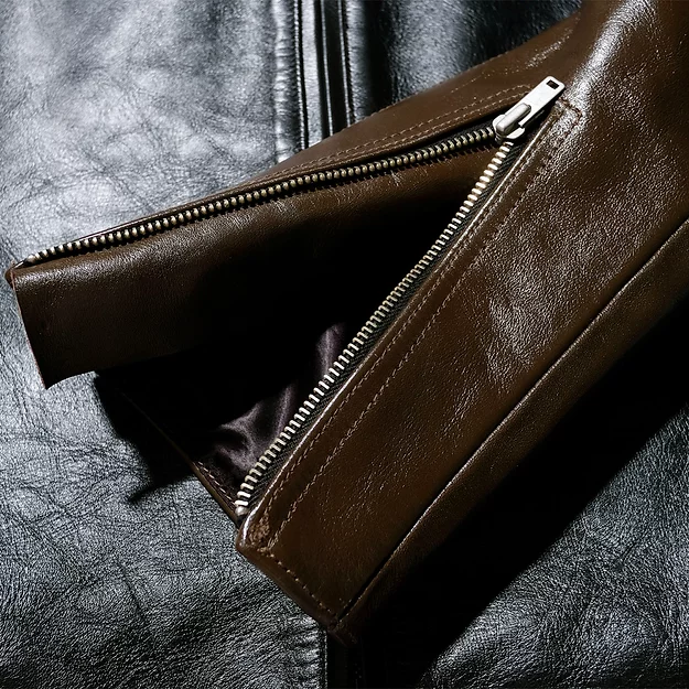 FINECREEK & CO ACJK001 Bud:Black(body)&Brown レザージャケット