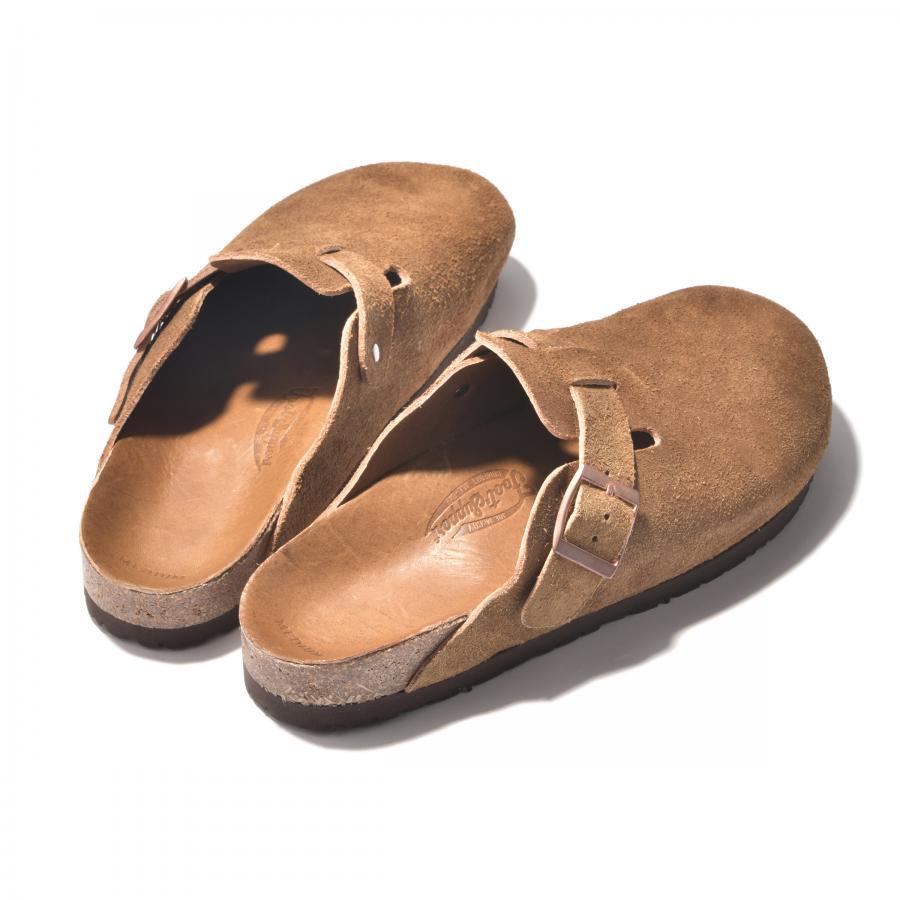 ジョーマッコイ MA23012 LEATHER FOOT-SUPPORT CLOGS レザー スウェードサンダル RAW SIENNA