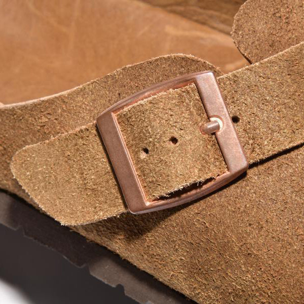 ジョーマッコイ MA23012 LEATHER FOOT-SUPPORT CLOGS レザー スウェードサンダル RAW SIENNA