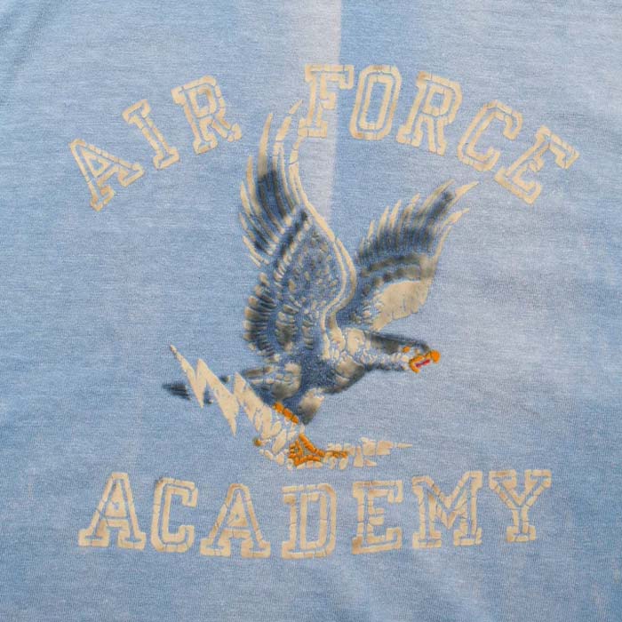 バウワウ BW241-AFA8T AIR FORCE ACADEMY 8812 TEE ブルー メンズ 半袖 プリント Tシャツ AIR FORCE ACADEMY 空軍士官学校 ミリタリー