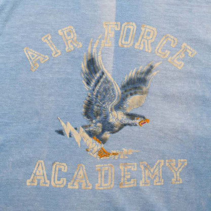 バウワウ BW241-AFA8T AIR FORCE ACADEMY 8812 TEE ブルー メンズ 半袖 プリント Tシャツ AIR FORCE ACADEMY 空軍士官学校 ミリタリー