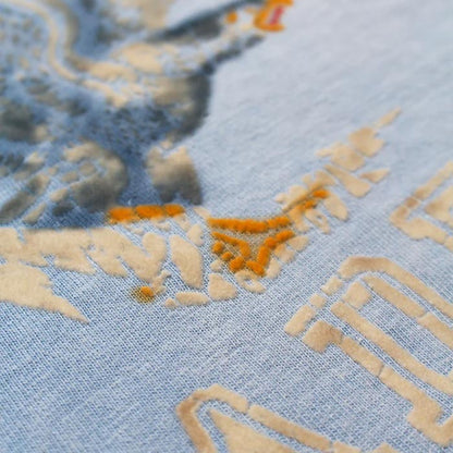 バウワウ BW241-AFA8T AIR FORCE ACADEMY 8812 TEE ブルー メンズ 半袖 プリント Tシャツ AIR FORCE ACADEMY 空軍士官学校 ミリタリー