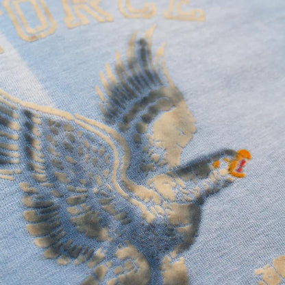 バウワウ BW241-AFA8T AIR FORCE ACADEMY 8812 TEE ブルー メンズ 半袖 プリント Tシャツ AIR FORCE ACADEMY 空軍士官学校 ミリタリー