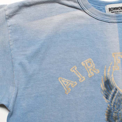 バウワウ BW241-AFA8T AIR FORCE ACADEMY 8812 TEE ブルー メンズ 半袖 プリント Tシャツ AIR FORCE ACADEMY 空軍士官学校 ミリタリー