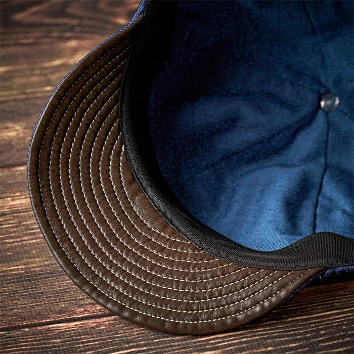 ミスターファットマン 5231007 F WAPPEN BILLIE CAP F ワッペン デニム ショートブリムキャップ INDIGO