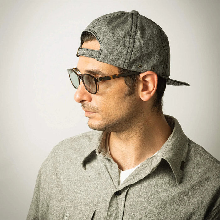 ミスターファットマン 5231007 F WAPPEN BILLIE CAP F ワッペン デニム ショートブリムキャップ GREY