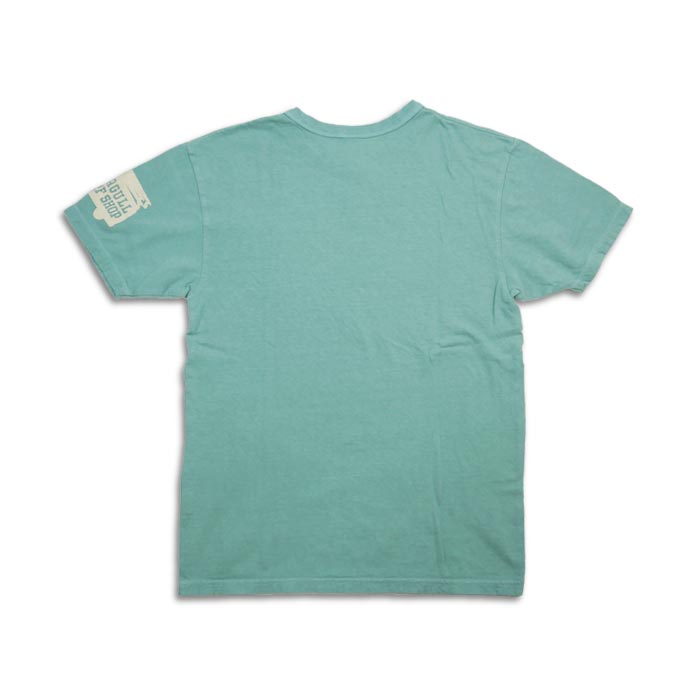 ウエス 652306 SEAGULL Tシャツ バインダーネック プリントTシャツ サックスブルー