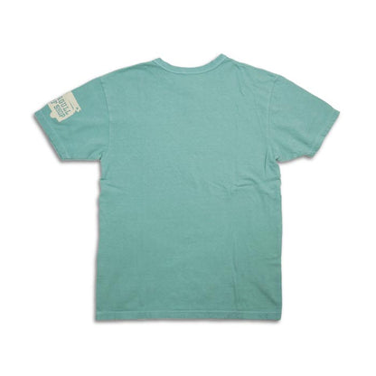 ウエス 652306 SEAGULL Tシャツ バインダーネック プリントTシャツ サックスブルー