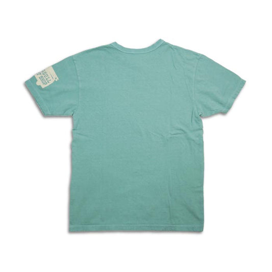 ウエス 652306 SEAGULL Tシャツ バインダーネック プリントTシャツ サックスブルー