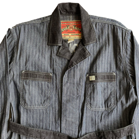 クッシュマン 21032 HERRING BONE SHOP COAT デニム