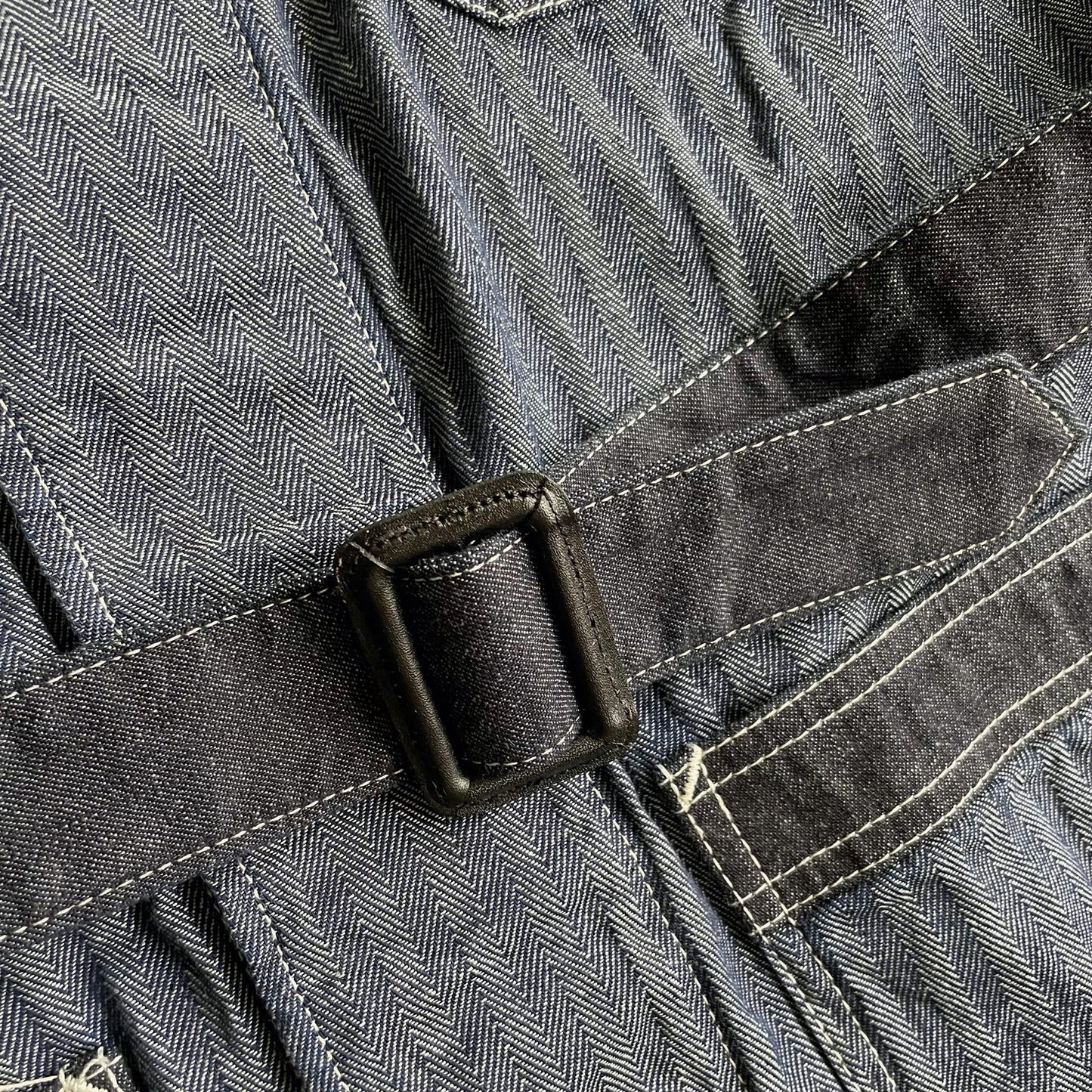 クッシュマン 21032 HERRING BONE SHOP COAT デニム