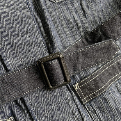 クッシュマン 21032 HERRING BONE SHOP COAT デニム