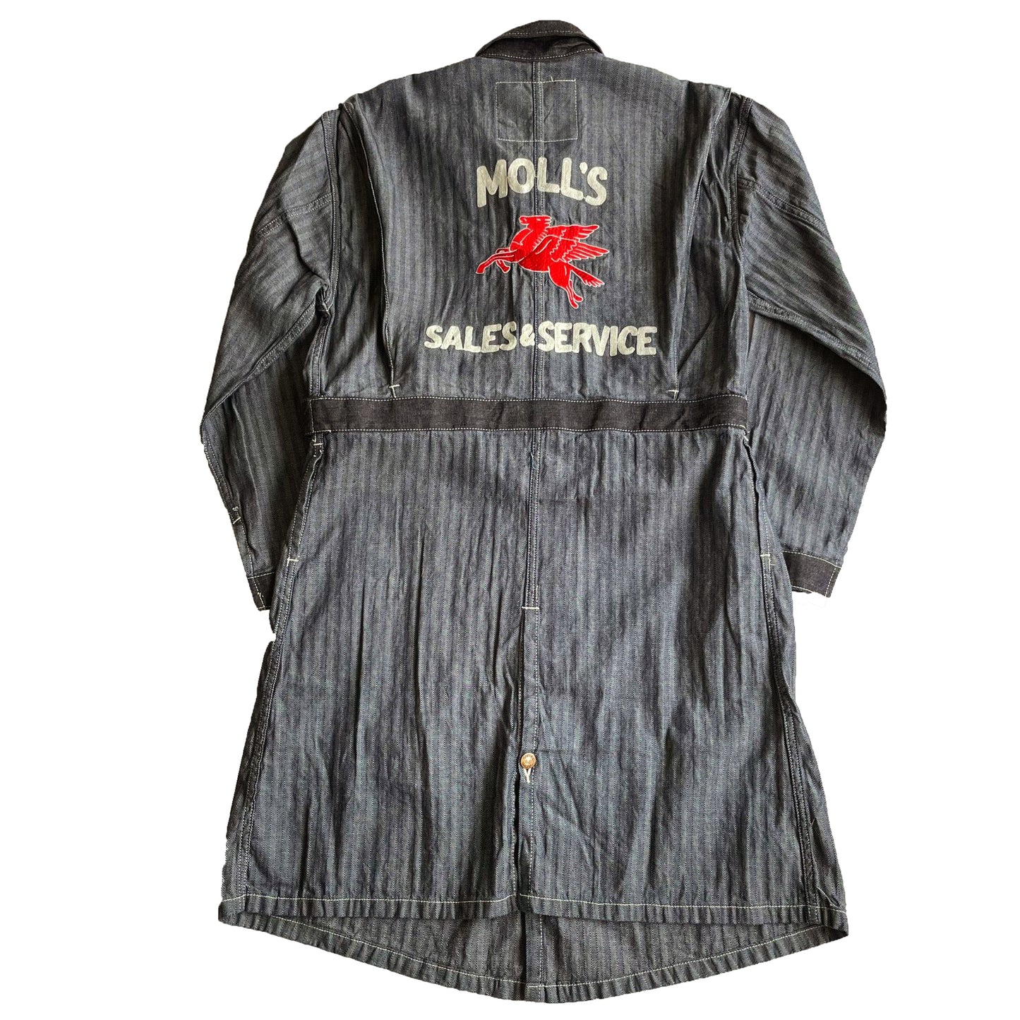 クッシュマン 21032 HERRING BONE SHOP COAT デニム