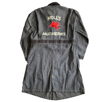 クッシュマン 21032 HERRING BONE SHOP COAT デニム