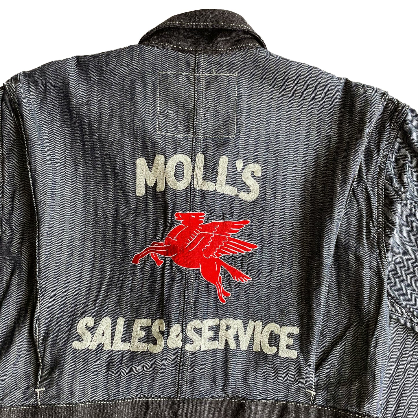 クッシュマン 21032 HERRING BONE SHOP COAT デニム