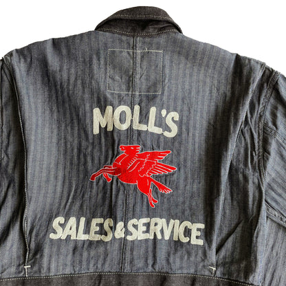 クッシュマン 21032 HERRING BONE SHOP COAT デニム