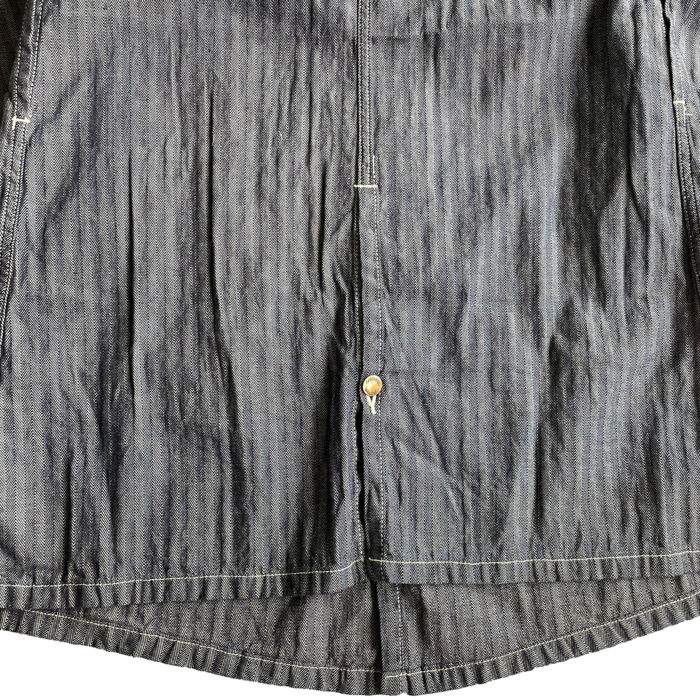 クッシュマン 21032 HERRING BONE SHOP COAT デニム