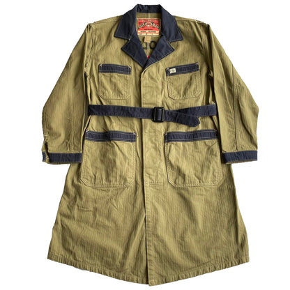 クッシュマン 21032 HERRING BONE SHOP COAT ベージュ