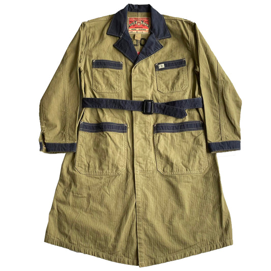 クッシュマン 21032 HERRING BONE SHOP COAT ベージュ