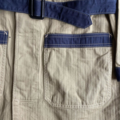 クッシュマン 21032 HERRING BONE SHOP COAT ベージュ