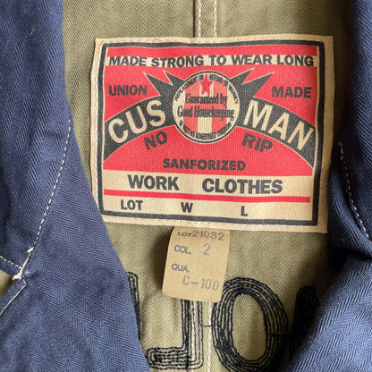 クッシュマン 21032 HERRING BONE SHOP COAT ベージュ