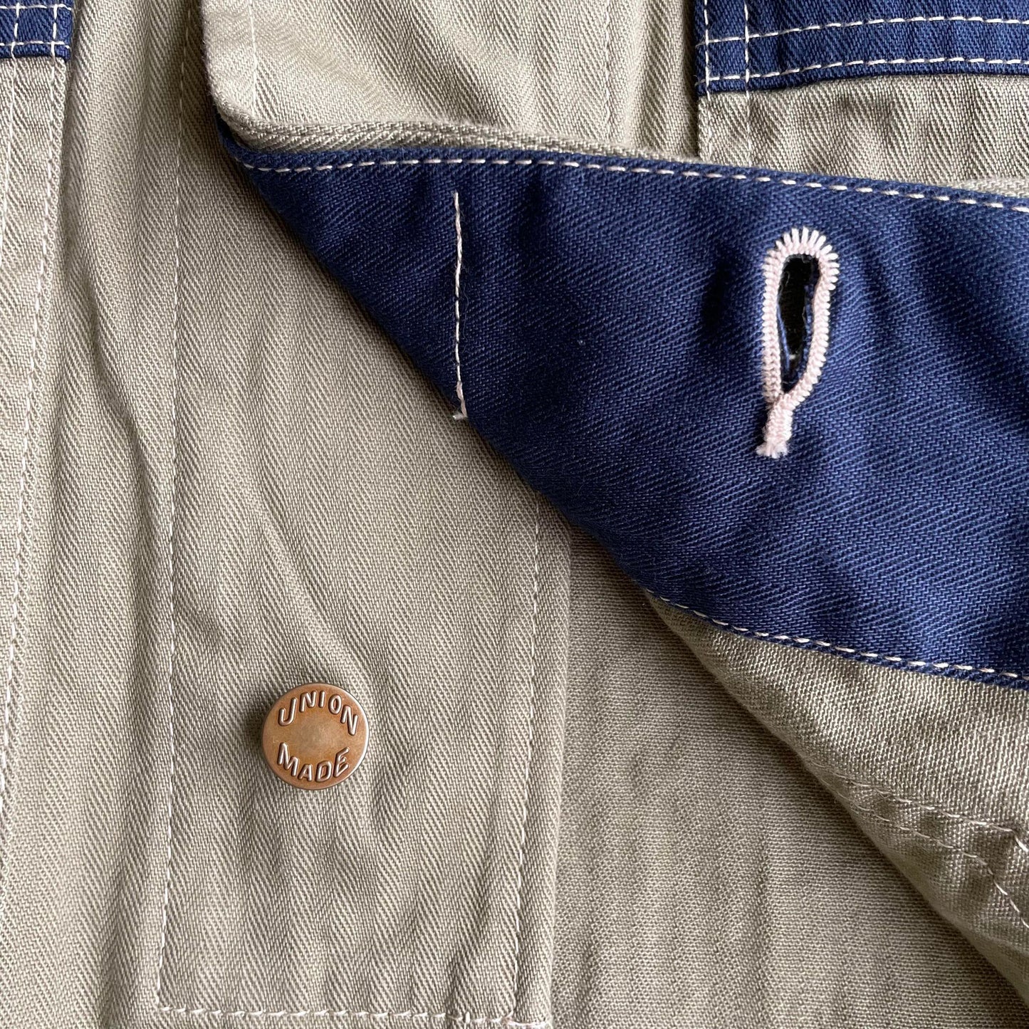 クッシュマン 21032 HERRING BONE SHOP COAT ベージュ