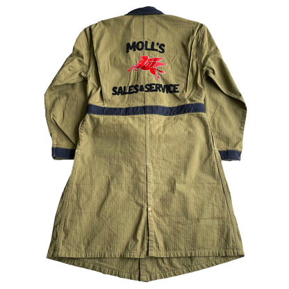 クッシュマン 21032 HERRING BONE SHOP COAT ベージュ