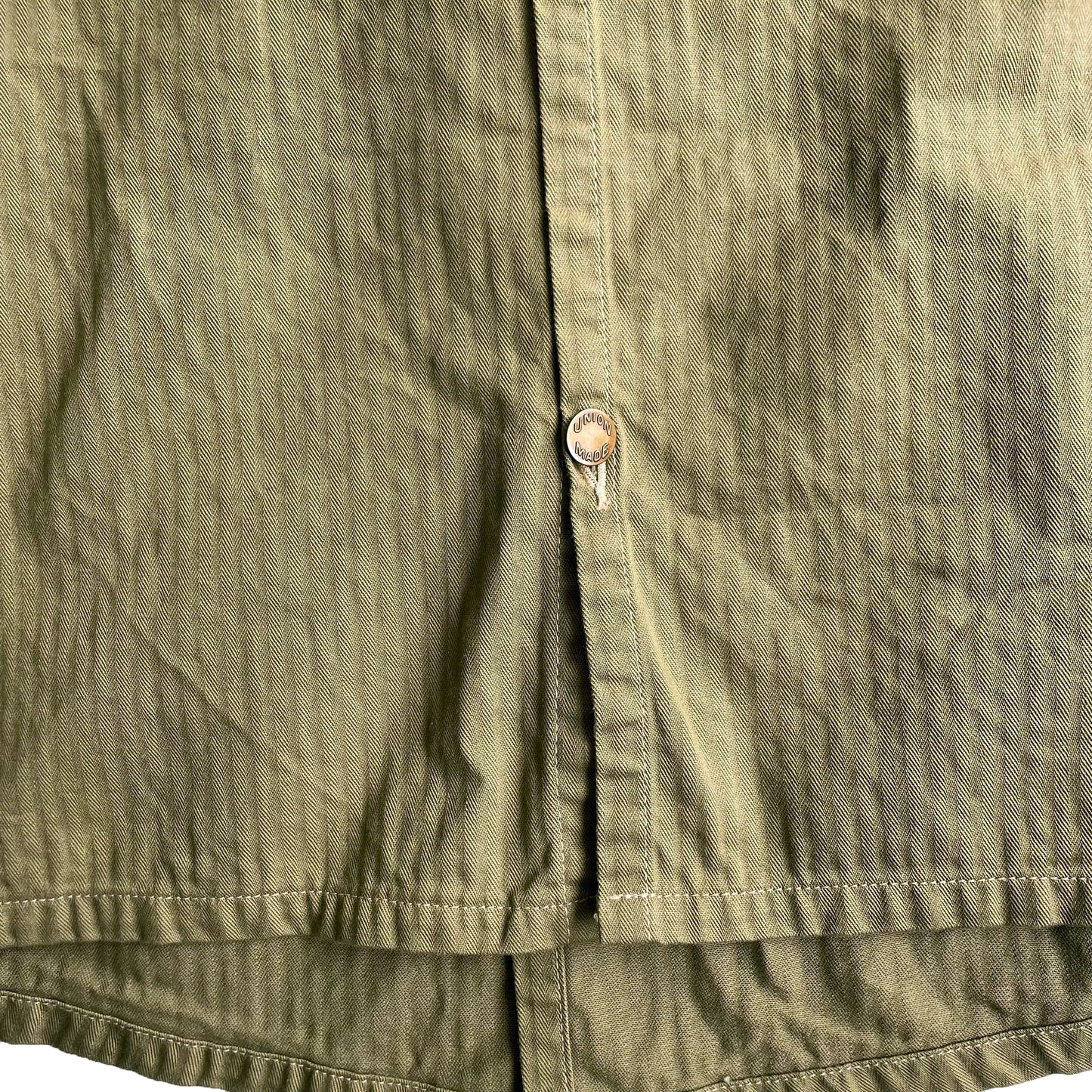 クッシュマン 21032 HERRING BONE SHOP COAT ベージュ