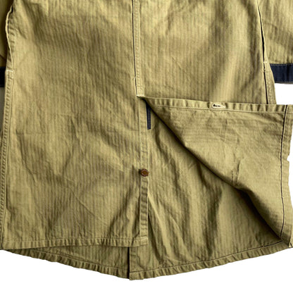 クッシュマン 21032 HERRING BONE SHOP COAT ベージュ