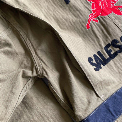 クッシュマン 21032 HERRING BONE SHOP COAT ベージュ