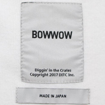 バウワウ BW251-BRSCA USMC BULLDOG RIBBED SS CS AGING WHITE × OLIVE AGING メンズ 半袖 プリント Tシャツ ラグラン