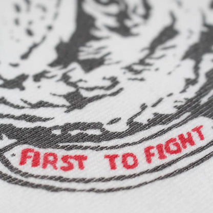バウワウ BW251-BRSCA USMC BULLDOG RIBBED SS CS AGING WHITE × OLIVE AGING メンズ 半袖 プリント Tシャツ ラグラン