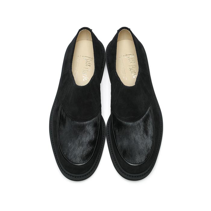 ビルトバック Lot.772 Horsehair Vamp Slip-On Shoes -Black- メンズ レザー シューズ スリッポン