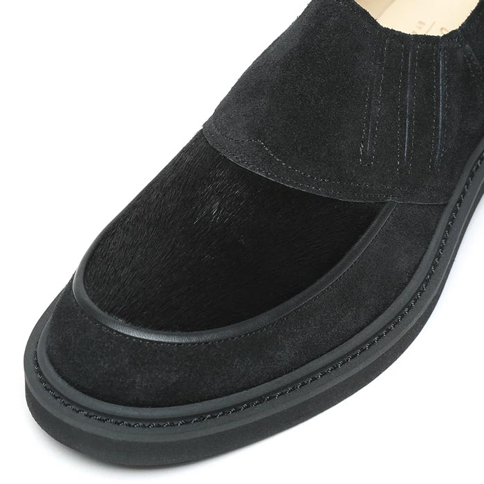 ビルトバック Lot.772 Horsehair Vamp Slip-On Shoes -Black- メンズ レザー シューズ スリッポン