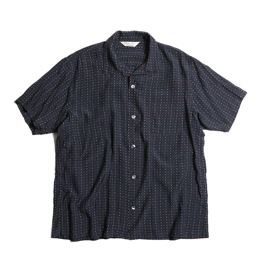 トロフィークロージング TR25SS-409 Atomic Hawaiian S/S Shirt アトミック ハワイアン 半袖 シャツ ネイビー メンズ