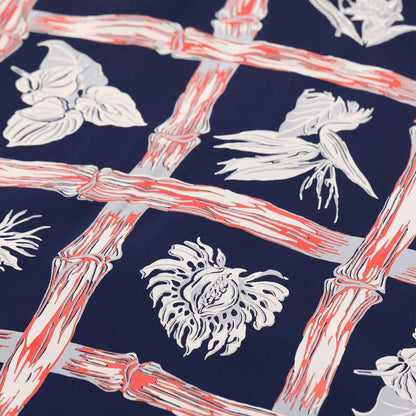 サンサーフ Lot No. SS39419 RAYON HAWAIIAN SHIRT “ISLAND PLANTS” ネイビー メンズ レーヨン アロハシャツ