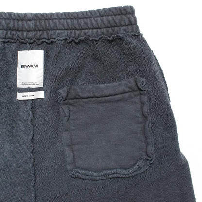 バウワウ BW241-GSSS GALAXY SYRUP SWEAT SHORTS ブラック エイジング メンズ フロッキープリント スウェット ショートパンツ