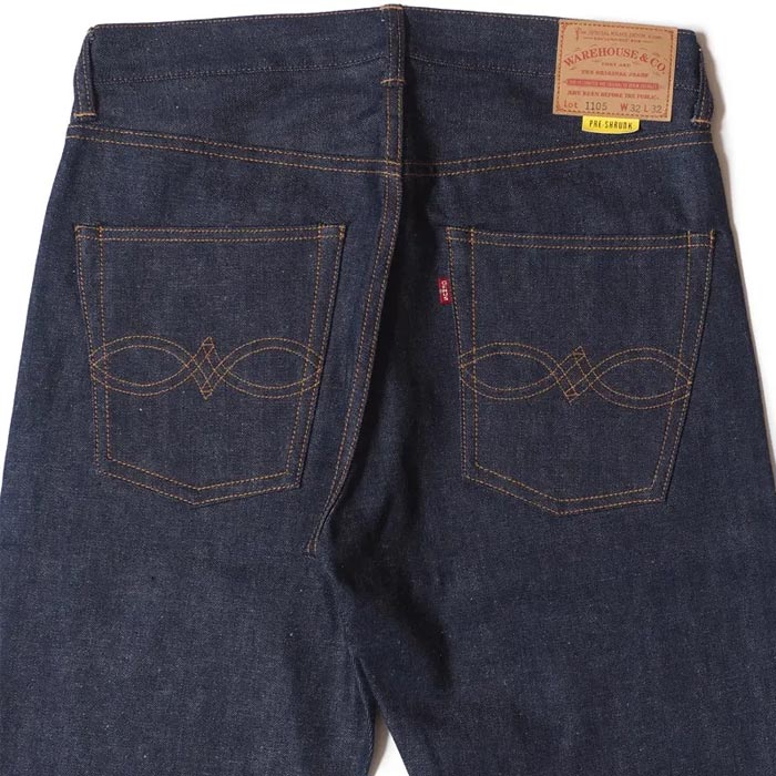 ウエアハウス WHPA-23SS007 Lot 1105(Late 1970's) ジッパーフライモデル ジーンズ デニム ノンウォッシュ メンズ
