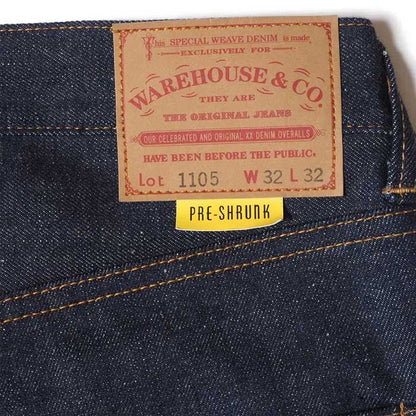 ウエアハウス WHPA-23SS007 Lot 1105(Late 1970's) ジッパーフライモデル ジーンズ デニム ノンウォッシュ メンズ