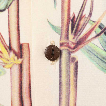 サンサーフ Lot No. SS39481 SUN SURF SPECIAL EDITION “BATTLE MASK” オフホワイト メンズ レーヨン アロハシャツ