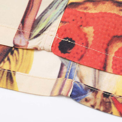 サンサーフ Lot No. SS39481 SUN SURF SPECIAL EDITION “BATTLE MASK” オフホワイト メンズ レーヨン アロハシャツ