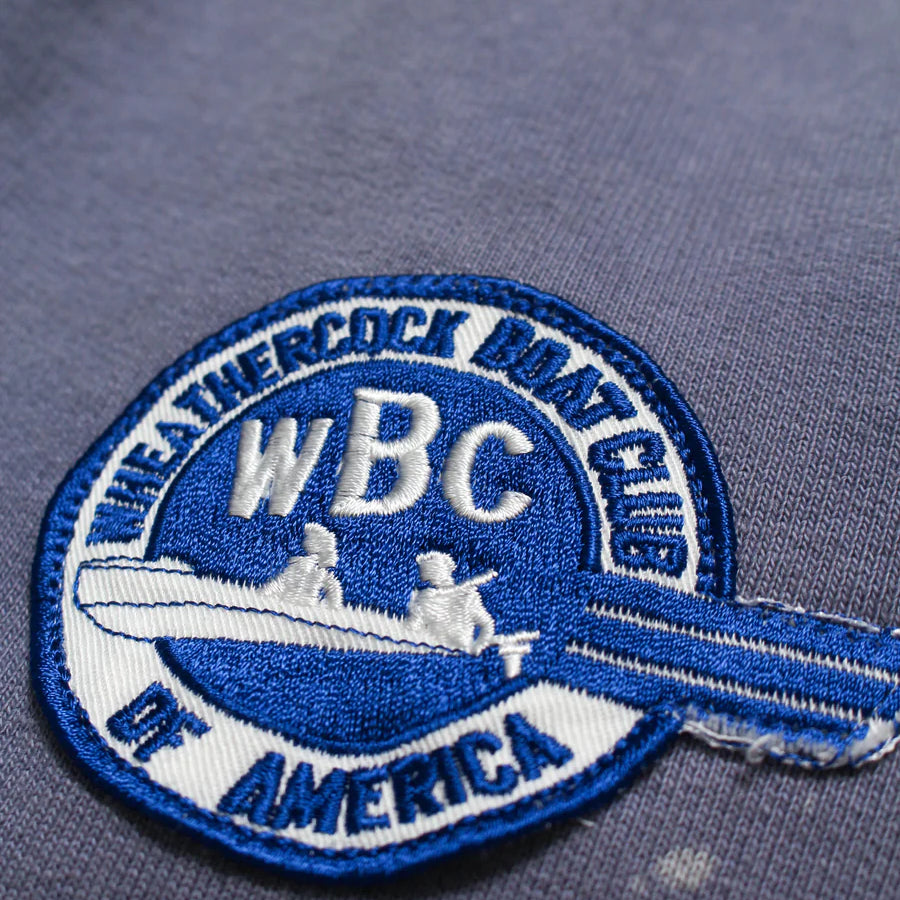 バウワウ BW251-WBCSS BOAT CLUB SWEAT SHORTS メンズ スウェット ショーツ EGGPLANT NAVY AGING