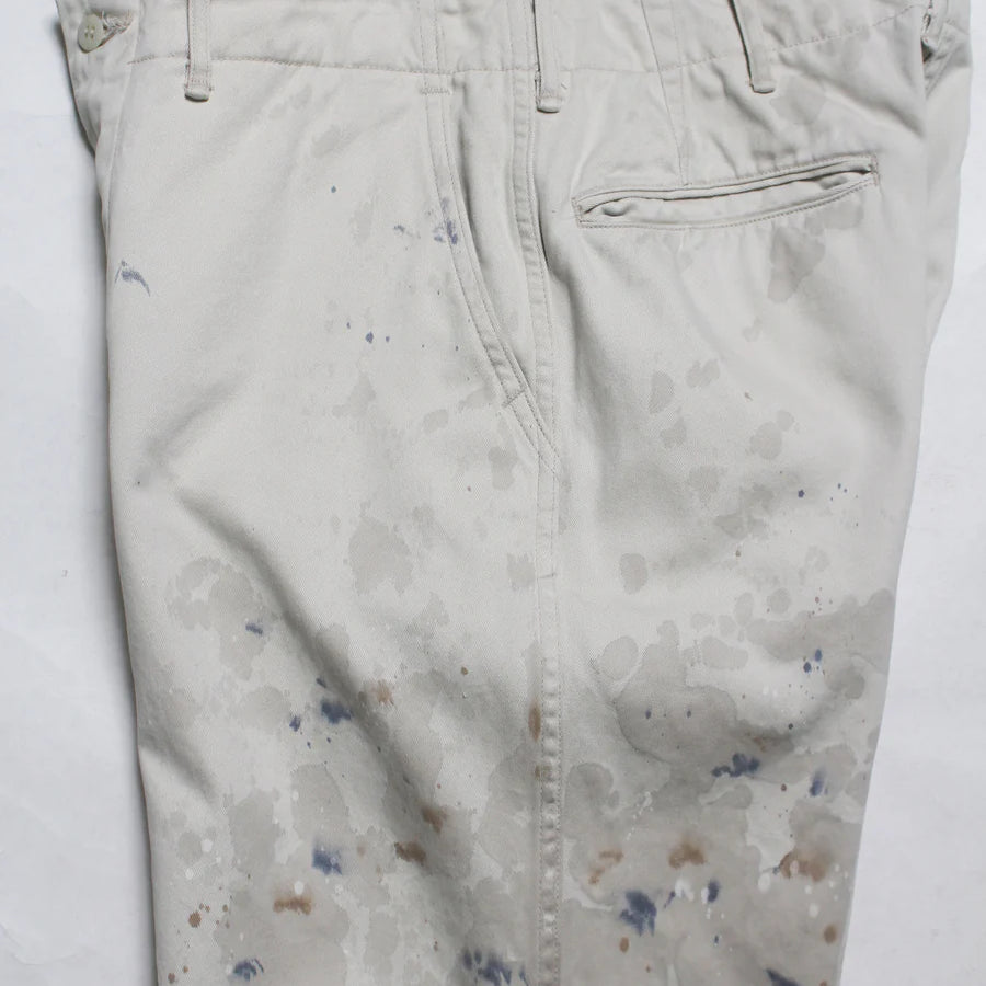 バウワウ BW251-SWT STAINED WORK TROUSERS メンズ トラウザース チノパン O.BEIGE AGING