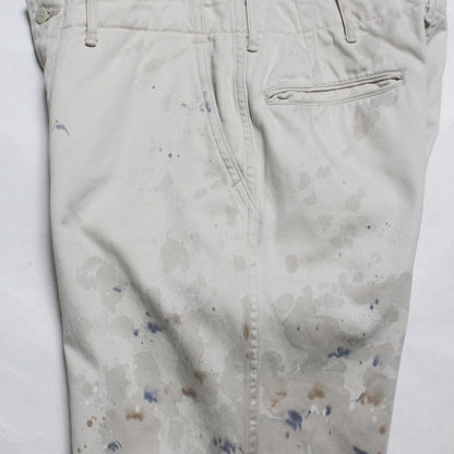 バウワウ BW251-SWT STAINED WORK TROUSERS メンズ トラウザース チノパン O.BEIGE AGING