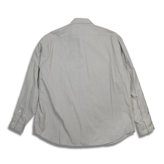 ポータークラシック PC-016-2033 ROLL UP COTTON CASHMERE SHIRT PIN STRIPE (ALUMO FABRIC) ロールアップコットンカシミアシャツピンストライプ（アルモファブリック）グレー