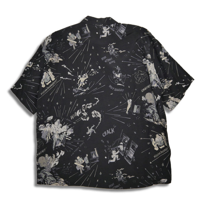 ポータークラシック PC-024-1864 落ちこぼれスパイALOHA SHIRT (THE MISFIT SPIES) アロハシャツ ブラック