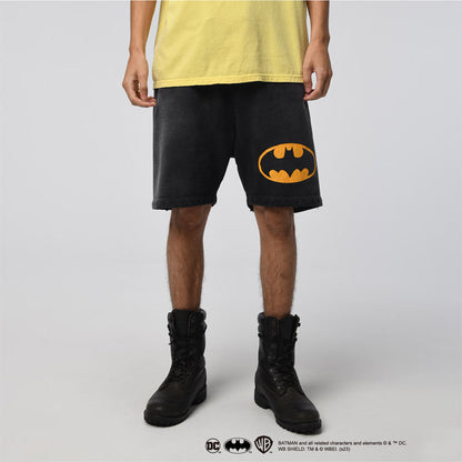 バウワウ BW231-BMSS 【COLLABORATION】BATMAN SWEAT SHORTS コラボ バットマン ブラックスウェットショーツ BLACK AGEING