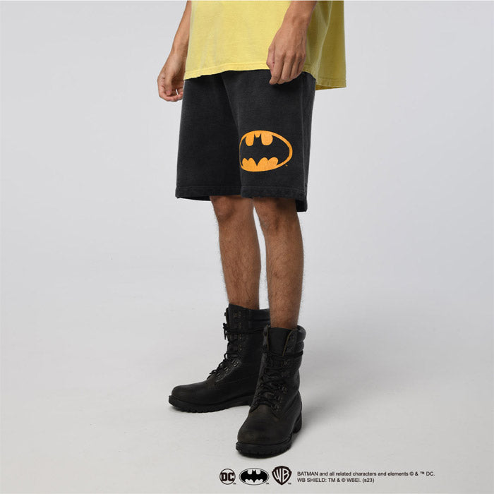 バウワウ BW231-BMSS 【COLLABORATION】BATMAN SWEAT SHORTS コラボ バットマン ブラックスウェットショーツ BLACK AGEING